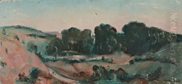 Paysage Oil Painting by Rodolphe Fornerod