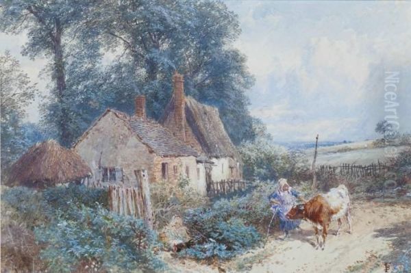 Returning Home Oil Painting by Myles Birket Foster