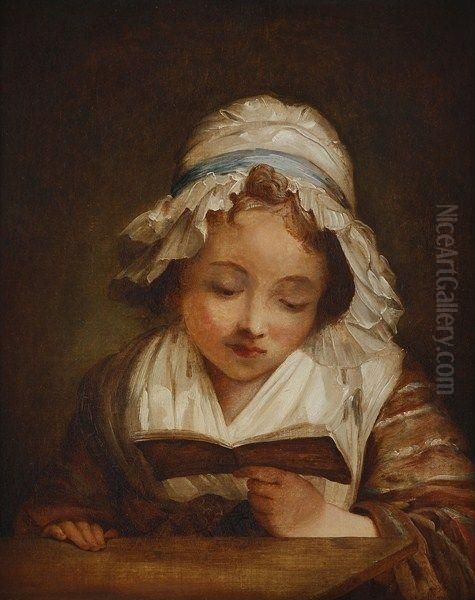 Jeune Fille A La Lecture Oil Painting by Jean-Honore Fragonard