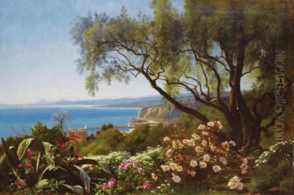 Vue De La Baie De Nice by Francois Louis Francais