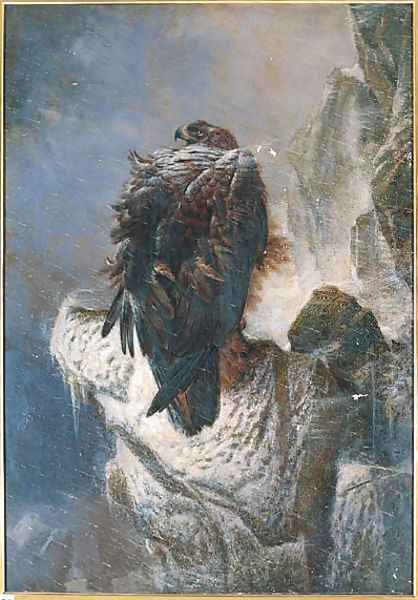 The Proud Bird of the Mountain Oil Painting by Joseph Wolf