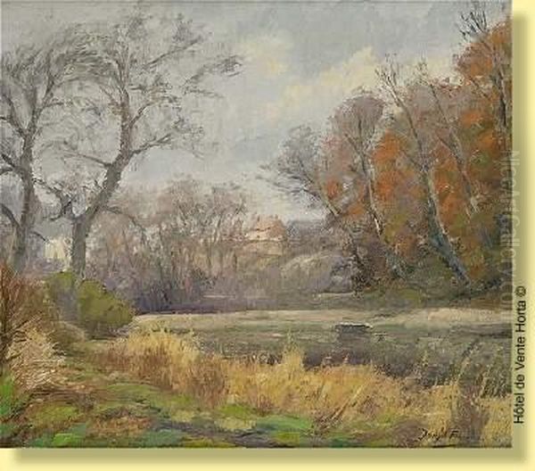 Etang En Automne Oil Painting by Joseph Charles Francois