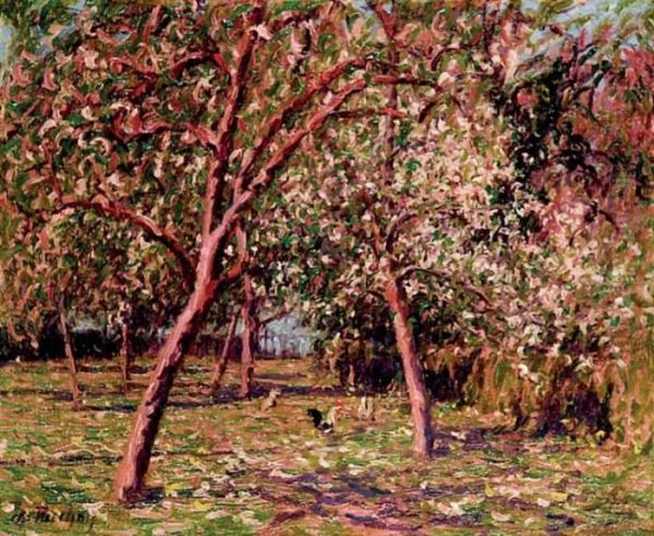 Arbres Au Printemps Oil Painting by Charles Frechon