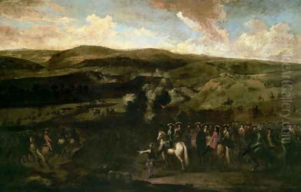 King William III at the Battle of the Boyne, 1st July 1690 Oil Painting by Jan Wyck