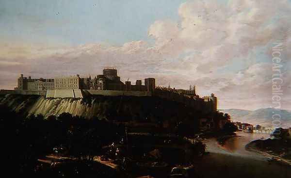 Windsor Castle Oil Painting by Jan Wyck