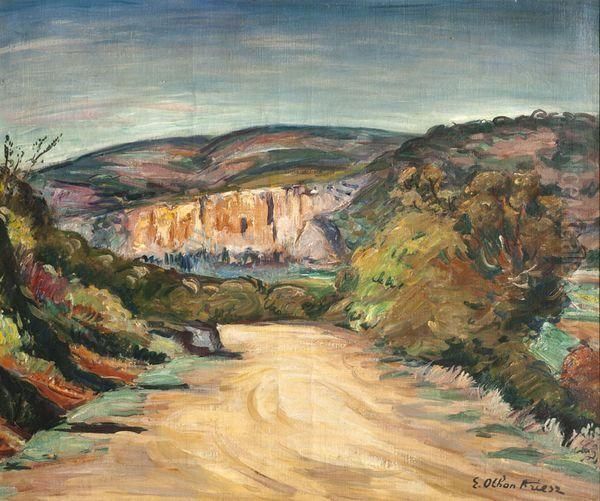 Chemin Dans Les Collines Oil Painting by Emile-Othon Friesz