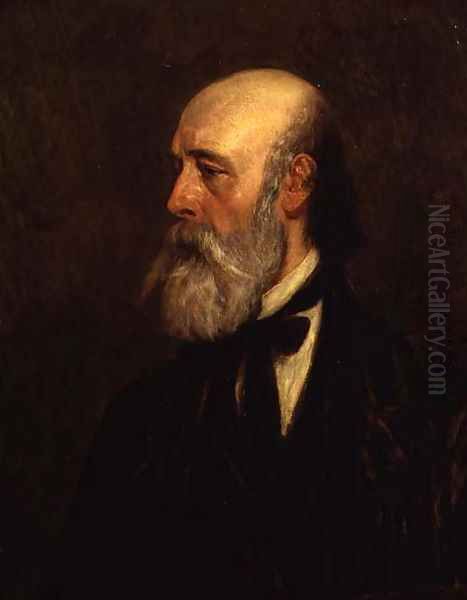 Portrait of the artist Paul Falconer Poole (1807-79) Oil Painting by James Dawson Watson