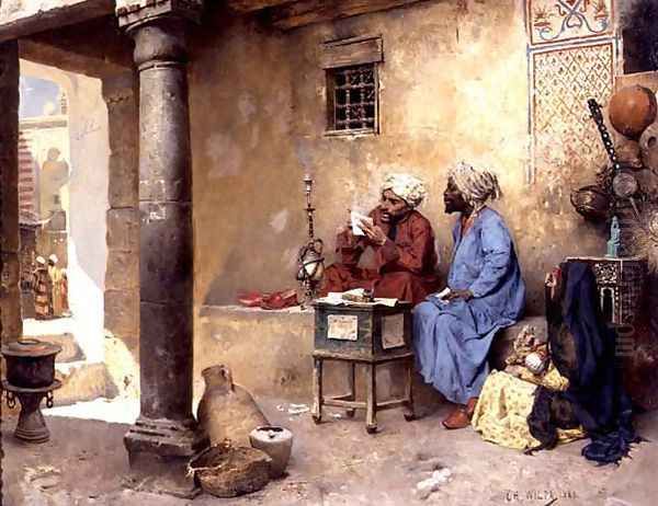 The Scribe, 1886 Oil Painting by Charles Wilda