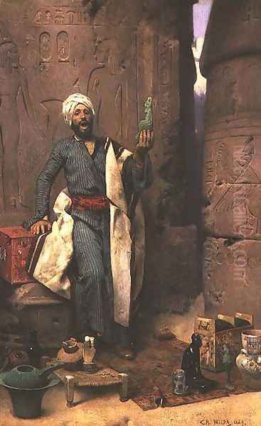 The Antique Seller Oil Painting by Charles Wilda