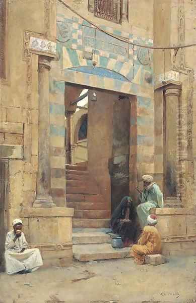 The Mosque Oil Painting by Charles Wilda