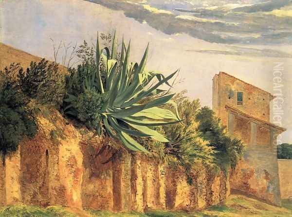 At the Wall of Rome Oil Painting by Carl Wagner