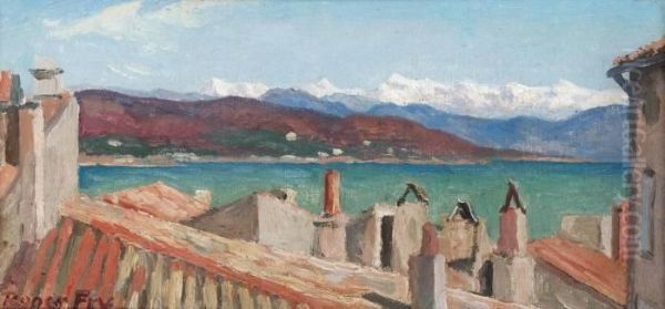 Alpes Maritimes From St. Tropez Oil Painting by Roger Eliot Fry