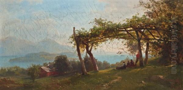 Lake George Oil Painting by Herman Fuechsel