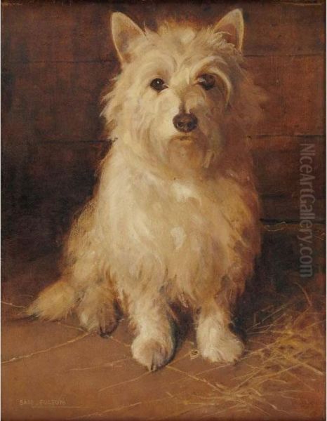 West Highland Terrier Oil Painting by Samuel Fulton