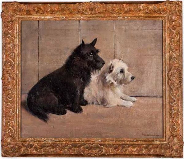 Terriers Oil Painting by Samuel Fulton