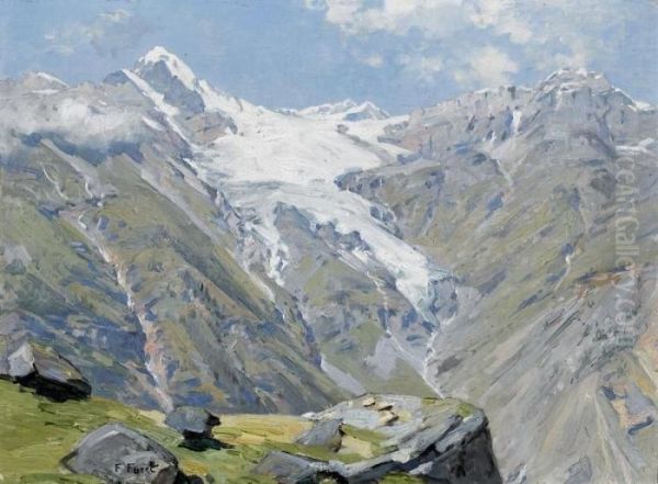 Le Weisshorn Oil Painting by Francois Furet