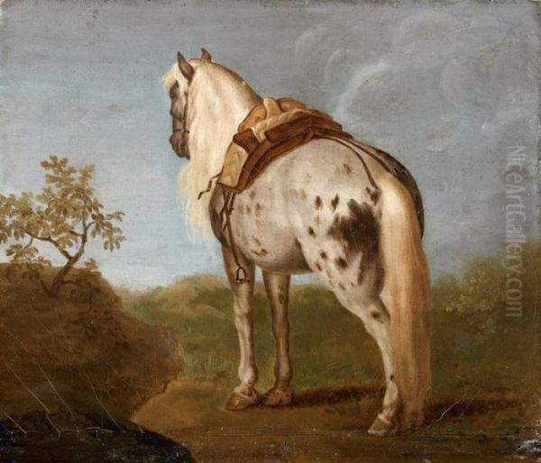 Cheval Sell Oil Painting by Benigne Gagnereaux