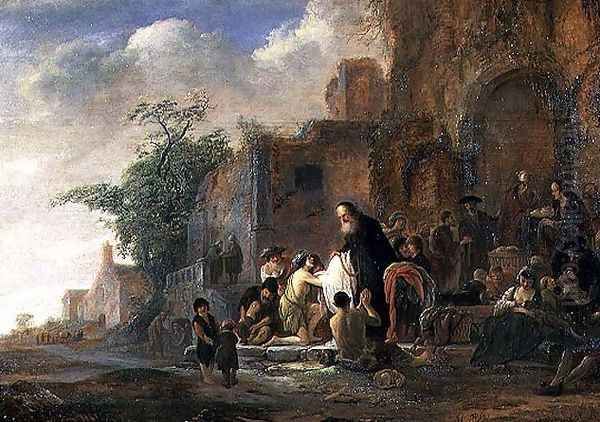 131-0635452 The Works of Mercy Oil Painting by Jacob Willemsz de Wet the Elder