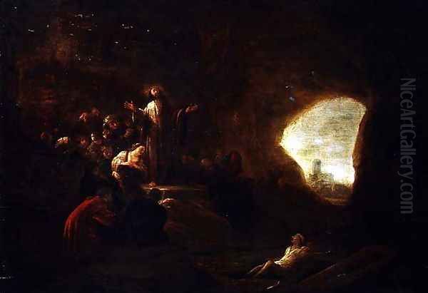 The Resurrection of Lazarus Oil Painting by Jacob Willemsz de Wet the Elder