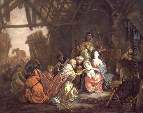 The Adoration of the Magi Oil Painting by Jacob Willemsz de Wet the Elder