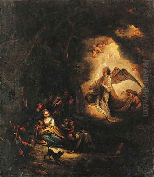 The Annunciation to the Shepherds Oil Painting by Jacob Willemsz de Wet the Elder