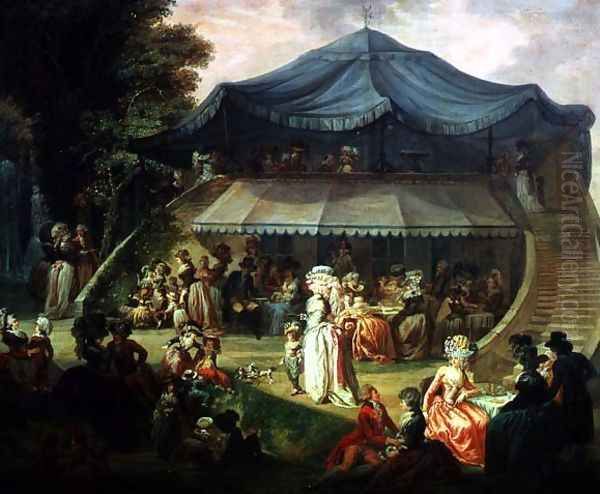 Fete at Colisee near Lille, c.1791 Oil Painting by Francois Louis Joseph Watteau