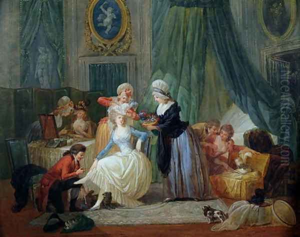 The Toilet Oil Painting by Francois Louis Joseph Watteau