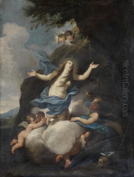 The Apotheosis Of Mary Magdalen Oil Painting by Luigi Garzi