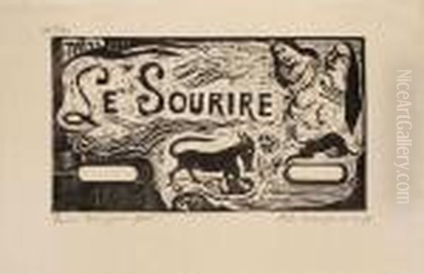 Titre Pour < Le Sourire > Oil Painting by Paul Gauguin