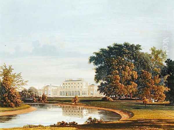 Frogmore, from The History of the Royal Residences, engraved by William James Bennett (1787-1844), by William Henry Pyne (1769-1843), 1819 Oil Painting by Charles Wild