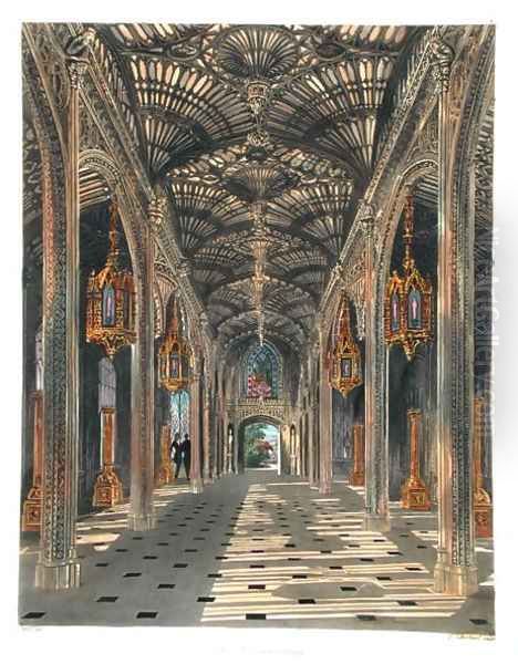 The Conservatory, Carlton House, from 'The History of the Royal Residences' by William Henry Pyne (1769-1843) engraved by Thomas Sutherland (b.1785) published 1819 Oil Painting by Charles Wild