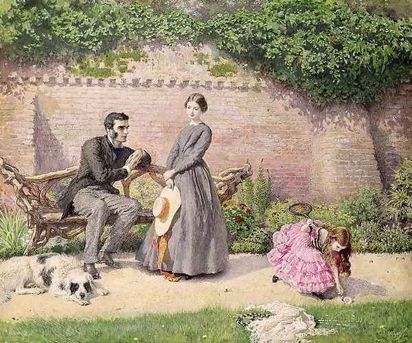 Rochester and Jane Eyre Oil Painting by Frederick Walker