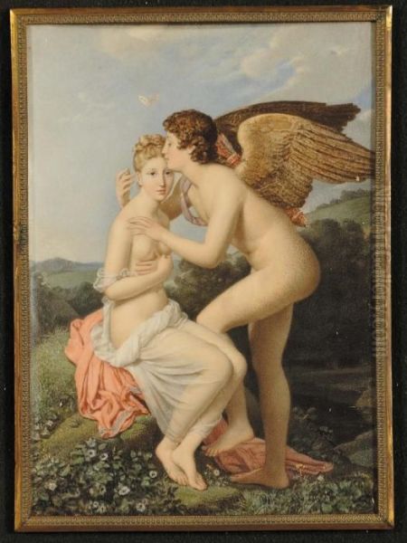 Apollo E Venere Oil Painting by Baron Francois Gerard