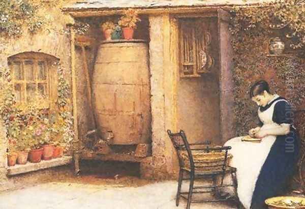 The Housewife Oil Painting by Frederick Walker