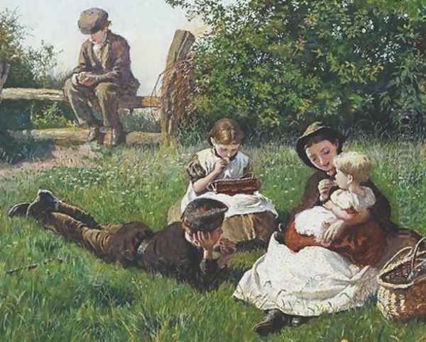 Refreshment Oil Painting by Frederick Walker