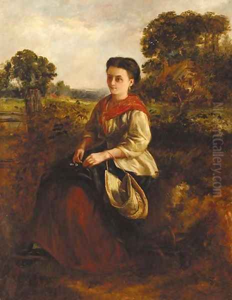 A country beauty Oil Painting by Frederick Walker