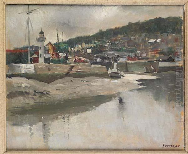 Honfleur Oil Painting by Paul-Elie Gernez