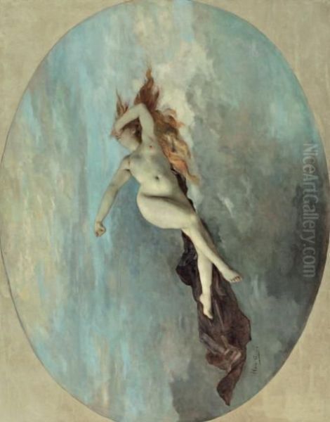 Venus Dans La Vague Oil Painting by Henri Gervex