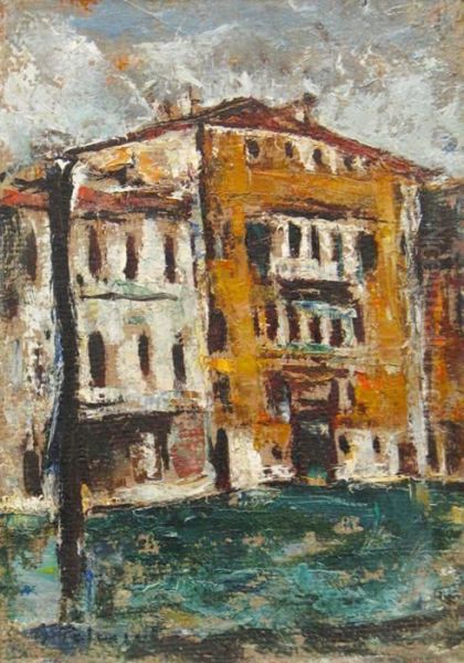 Venetia Oil Painting by Petrascu Gheorghe