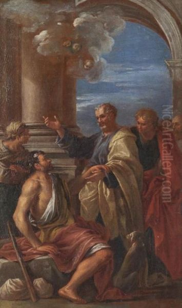 Miracolo Di San Pietro Oil Painting by Giovanni Ghisolfi