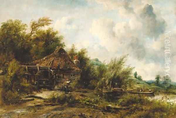 The watermill Oil Painting by Frederick Waters Watts