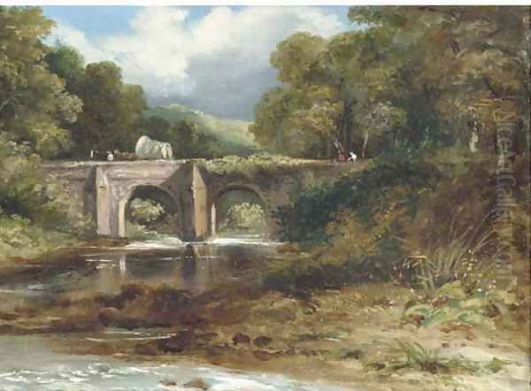 Crossing the bridge by Frederick Waters Watts