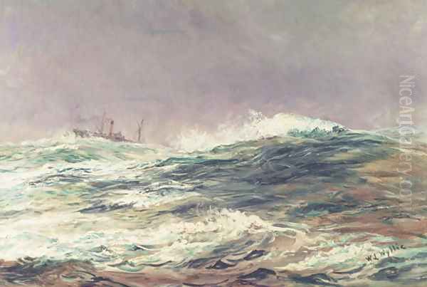 Ebb Tide, Long Reach, 1881 Oil Painting by William Lionel Wyllie