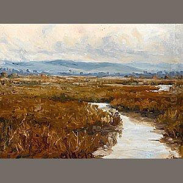 Marsh Land Oil Painting by Selden Connor Gile