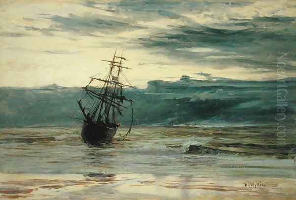 Dawn after a Storm Oil Painting by William Lionel Wyllie