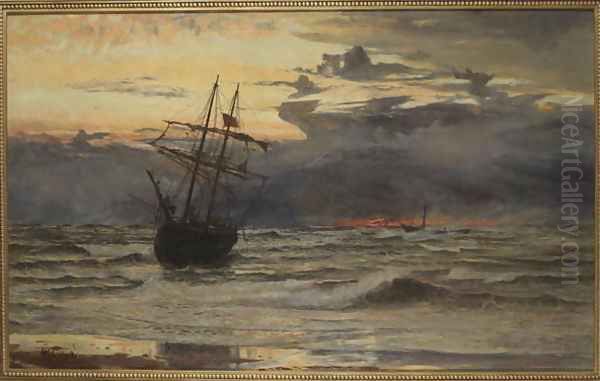 Dawn After the Storm Oil Painting by William Lionel Wyllie