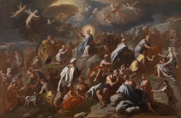 The Sermon On The Mount Oil Painting by Luca Giordano