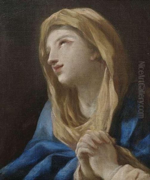 Die Madonna Im Gebet Oil Painting by Luca Giordano