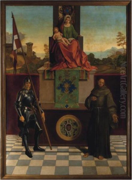 The Madonna With Saints Francis And Liberale Oil Painting by Giorgione