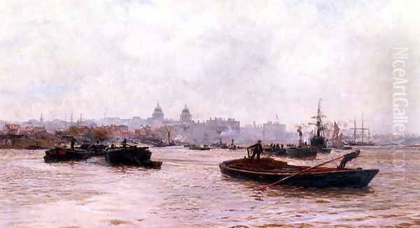 Greenwich Hospital Oil Painting by William Lionel Wyllie